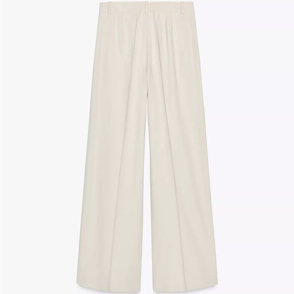 ZARA PLEATED WIDE LEG PANTS - Picture 3 of 6